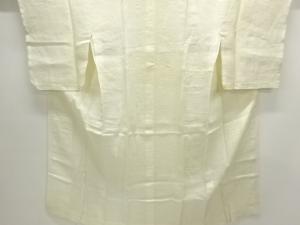 アンティーク　本麻透かし織　草花模様長襦袢